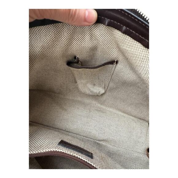 Dooney and Bourke Signature Satchel Double Lock Leather Shoulder Bag - Picture 14 of 14